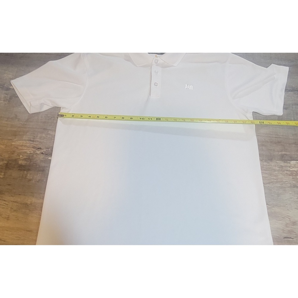 2 Loudmouth Golf Mens Large Essential Black White Solid Polo Shirt Lot - Picture 6 of 16